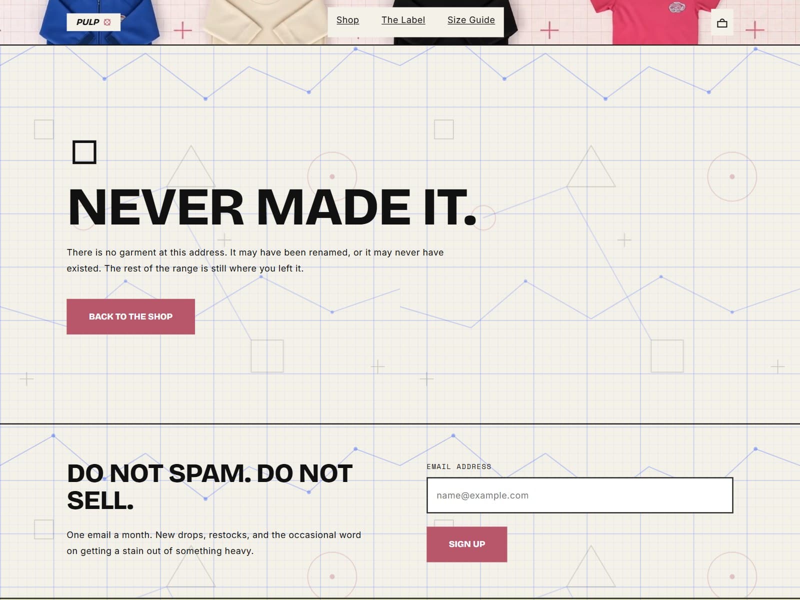 Product page